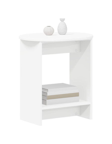Tavolo laterale Bianco 50 x 39,5 x 55 cm Legno ingegnerizzato