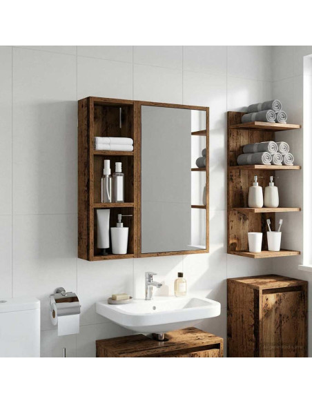 Armadio da bagno a muro Legno vecchio 20 x 10 x 60,5 cm