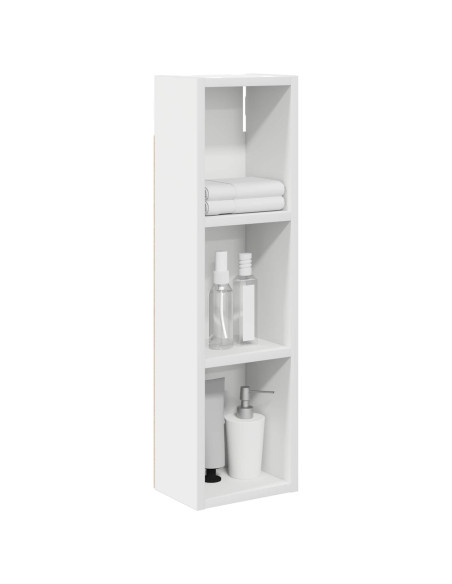 Armadio da bagno a muro con lo scaffale Bianco 20 x 14 x 70 cm