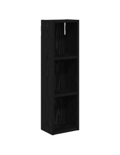 Armadio da bagno a muro Rovere Nero 20 x 14 x 70 cm 2