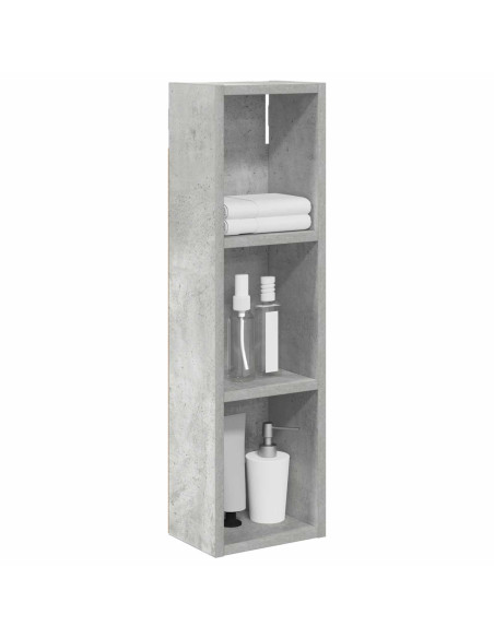 Armadio da bagno a muro Grigio Cemento 20 x 14 x 70 cm