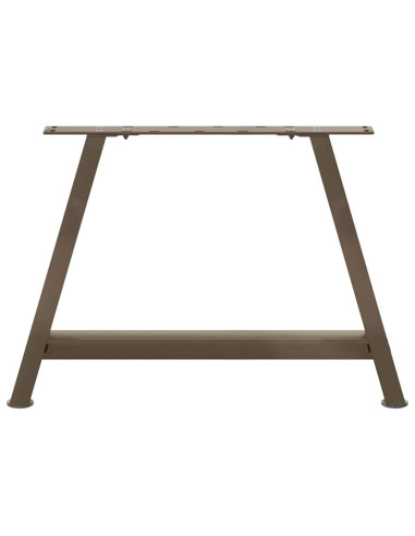 Gambe per Tavolino da Caffè a Forma di A 2 pz 60x(42-43) cm Acciaio
