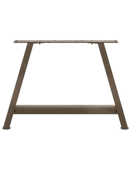 Gambe per Tavolino da Caffè a Forma di A 2 pz 60x(42-43) cm Acciaio