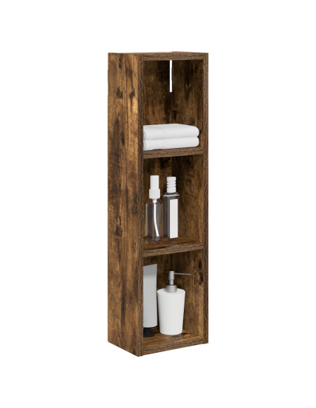 Armadio da bagno a muro Quercia Affumicata 20 x 14 x 70 cm