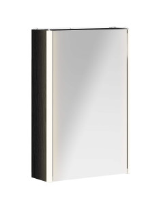 Mobiletto per specchio da bagno Rovere Nero 33 x 11,5 x 50 cm 2