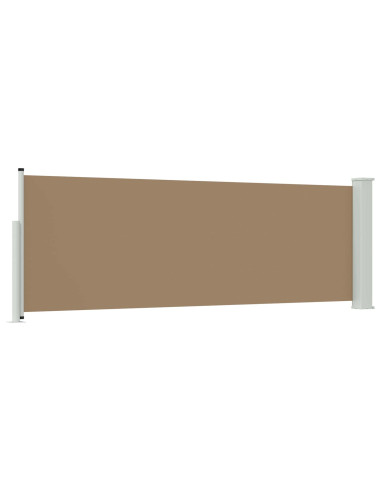 Tenda laterale retrattile Tortora 500 x 100 cm Poliestere