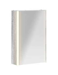 Mobiletto per specchio da bagno Grigio Sonoma 33 x 11,5 x 50 cm 2