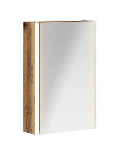 Mobiletto per specchio da bagno Legno vecchio 33 x 11,5 x 50 cm 2