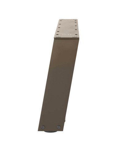 Gambe per Tavolino da Caffè a Forma di U 2 pz Acciaio Naturale 70x(30-31) cm Acciaio