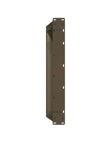 Gambe per Tavolino da Caffè a Forma di U 2 pz Acciaio Naturale 70x(30-31) cm Acciaio