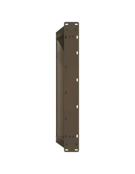 Gambe per Tavolino da Caffè a Forma di U 2 pz Acciaio Naturale 70x(30-31) cm Acciaio