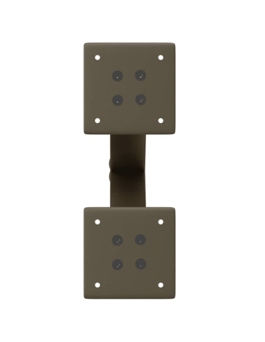 Gambe per Tavolino da Caffè a Forma di X 2 pz Acciaio Naturale 38x(42-43) cm Acciaio