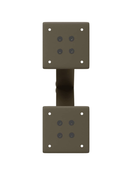Gambe per Tavolino da Caffè a Forma di X 2 pz Acciaio Naturale 38x(42-43) cm Acciaio