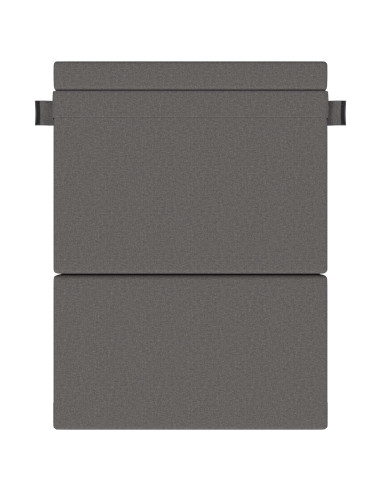 Divano Letto Pieghevole Grigio chiaro 203 x 152 x 15 cm Tessuto