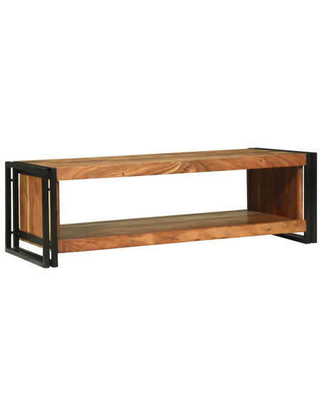 Tavolino da salotto 120 x 50 x 38 cm Legno di Acacia Massello