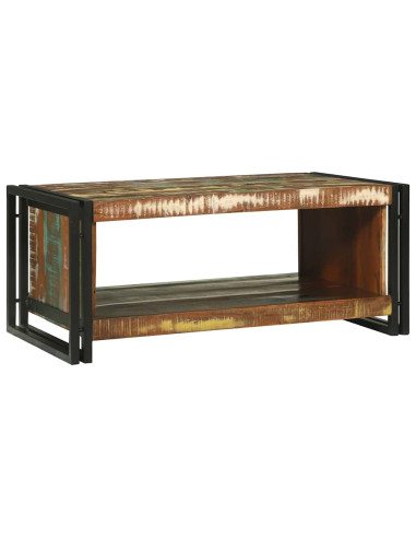 Tavolino da salotto 90 x 50 x 38 cm Legno Recuperato Massello
