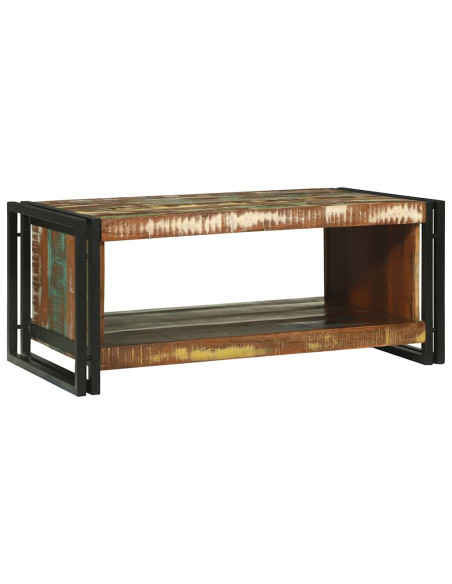 Tavolino da salotto 90 x 50 x 38 cm Legno Recuperato Massello