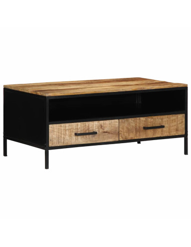 Tavolino da salotto con cassetto Marrone 90 x 50 x 40 cm