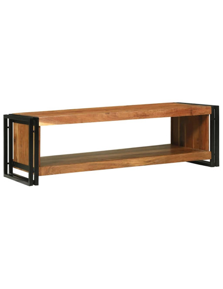 Tavolino da salotto 120 x 50 x 38 cm Legno di Acacia Massello
