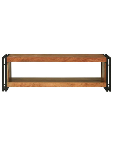 Tavolino da salotto 120 x 50 x 38 cm Legno di Acacia Massello