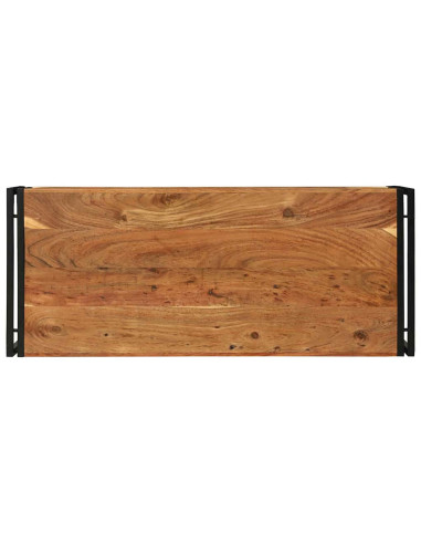 Tavolino da salotto 120 x 50 x 38 cm Legno di Acacia Massello