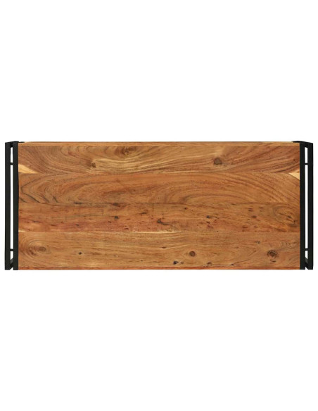 Tavolino da salotto 120 x 50 x 38 cm Legno di Acacia Massello