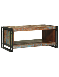 Tavolino da salotto 90 x 50 x 38 cm Legno Recuperato Massello 2