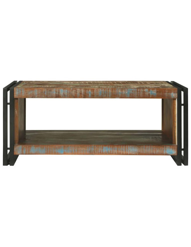 Tavolino da salotto 90 x 50 x 38 cm Legno Recuperato Massello