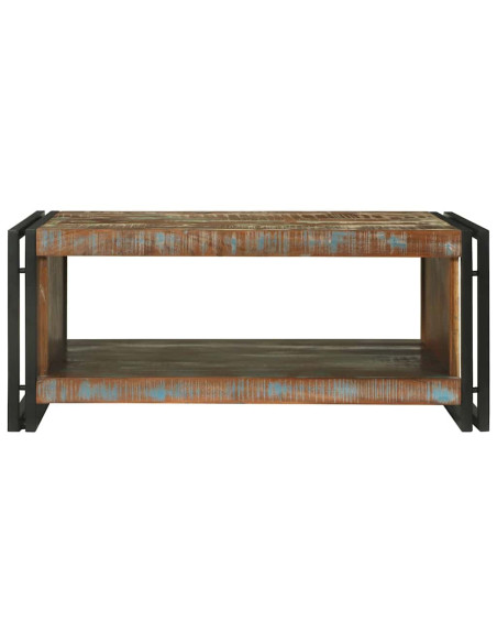 Tavolino da salotto 90 x 50 x 38 cm Legno Recuperato Massello