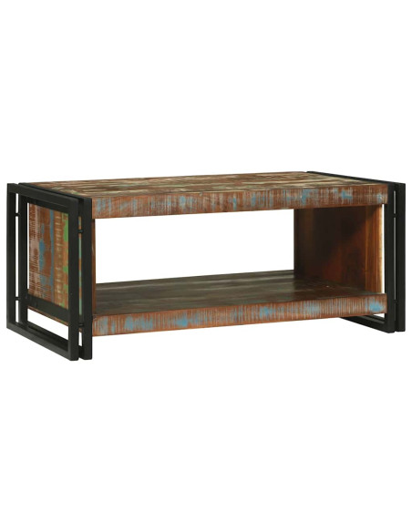 Tavolino da salotto 90 x 50 x 38 cm Legno Recuperato Massello