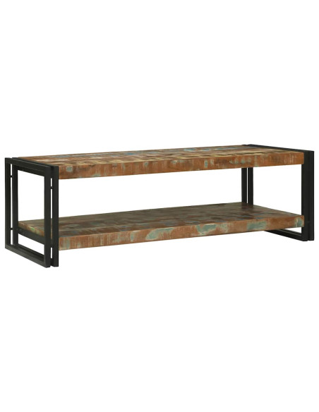 Tavolino da salotto Multicolore Legno Recuperato Massello