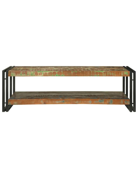 Tavolino da salotto Multicolore Legno Recuperato Massello
