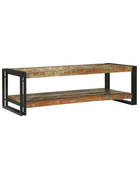 Tavolino da salotto Multicolore Legno Recuperato Massello