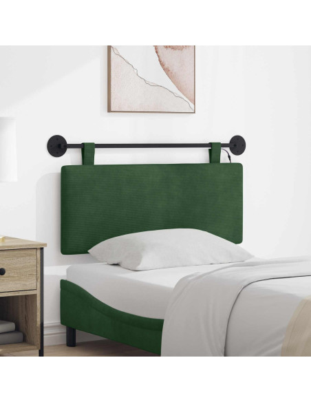 Testiera sospesa Con luce LED Verde Giungla Tessuto in Cords