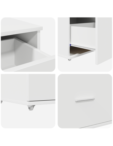 Scrivania Bianco 131,5 x 50 x 106,5 cm Legno multistrato