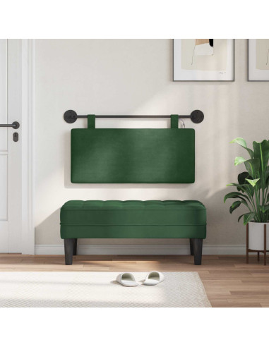 Testiera sospesa Con luce LED Verde Giungla Tessuto in Cords