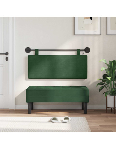 Testiera sospesa Con luce LED Verde Giungla Tessuto in Cords