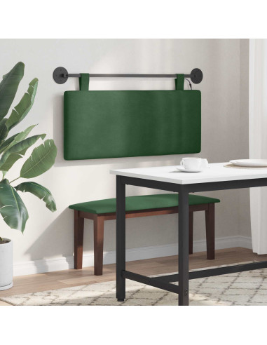 Testiera sospesa Con luce LED Verde Giungla Tessuto in Cords