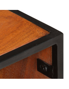 Comodino 40x30x50 cm in Legno Massello di Acacia 2