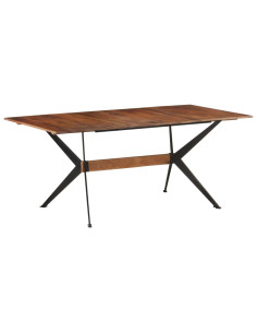 Tavolo da Pranzo 180x90x76 cm in Legno Massello di Mango 2