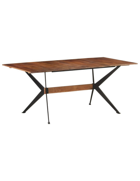Tavolo da Pranzo 180x90x76 cm in Legno Massello di Mango