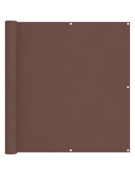 Schermo da balcone Marrone 120 x 200 cm Tessuto Oxford