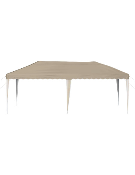 Tenda per feste a pop-up 575 x 290 x 245 cm Crema