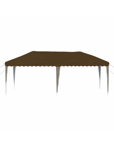 Tenda per feste a pop-up 575 x 290 x 245 cm Tortora