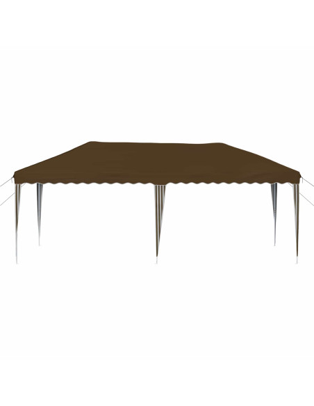 Tenda per feste a pop-up 575 x 290 x 245 cm Tortora