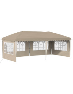 Tenda per feste a pop-up 575 x 289 x 245 cm Crema 2