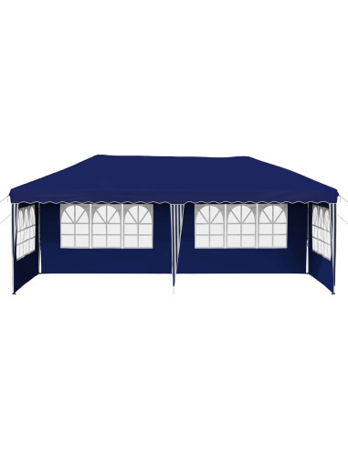 Tenda per feste a pop-up 575 x 289 x 245 cm Blu