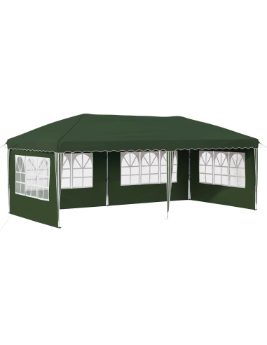 Tenda per feste a pop-up 575 x 289 x 245 cm Verde