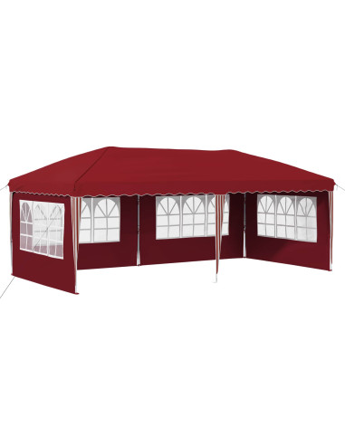 Tenda per feste a pop-up 575 x 289 x 245 cm Borgogna