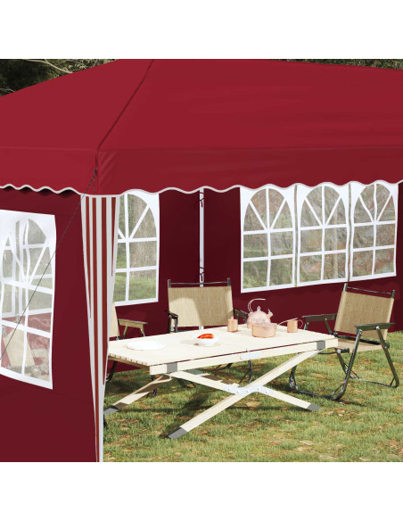 Tenda per feste a pop-up 575 x 289 x 245 cm Borgogna